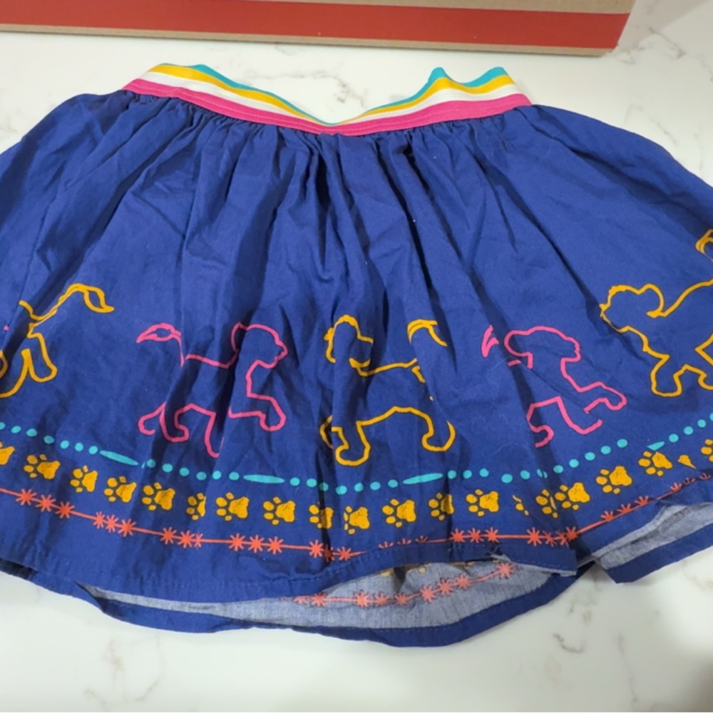 Disney The Lion King Blue Skirt with Multicolor Stripes